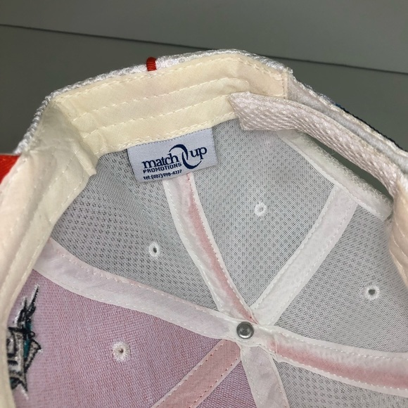 Florida Marlins Baseball Red Strap Back Cap Hat OS - Picture 4 of 5